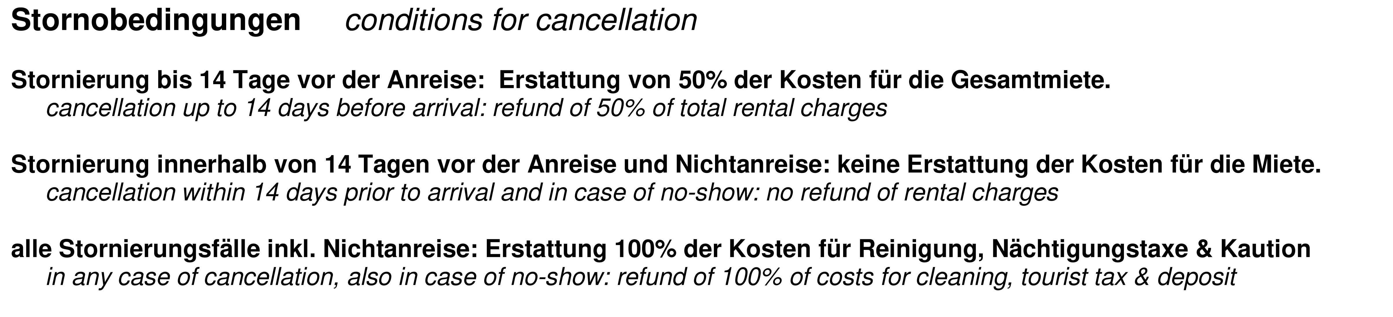 Preisliste, price list